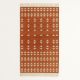 Handmade Brown Cotton Geometric Dhurrie For Living Room